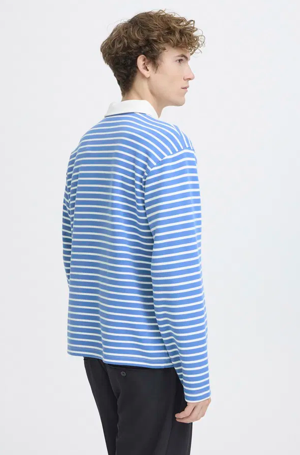 CFPERSSON RELAXED POLO SWEATER "ULTRAMARINE"