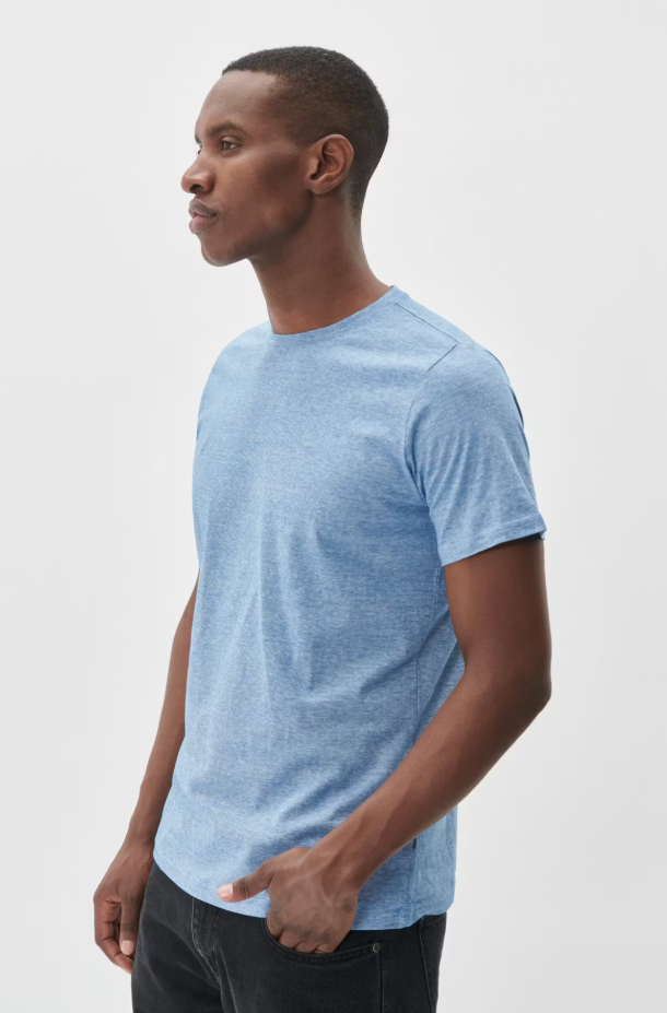 JERMANE MINI STRIPE T-SHIRT "SHARP BLUE"