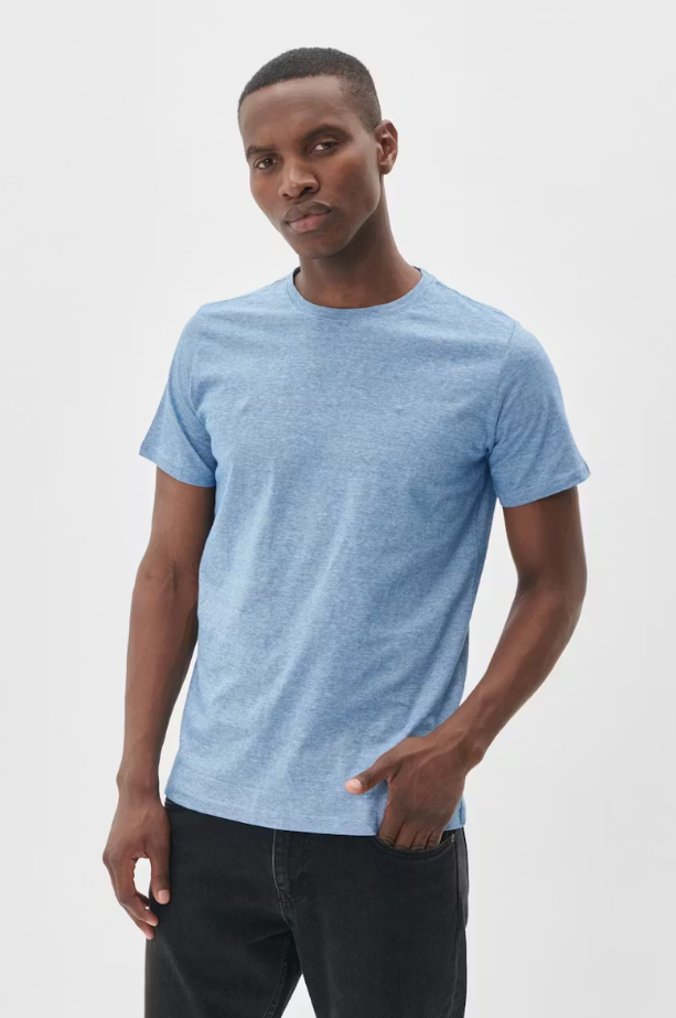 JERMANE MINI STRIPE T-SHIRT "SHARP BLUE"