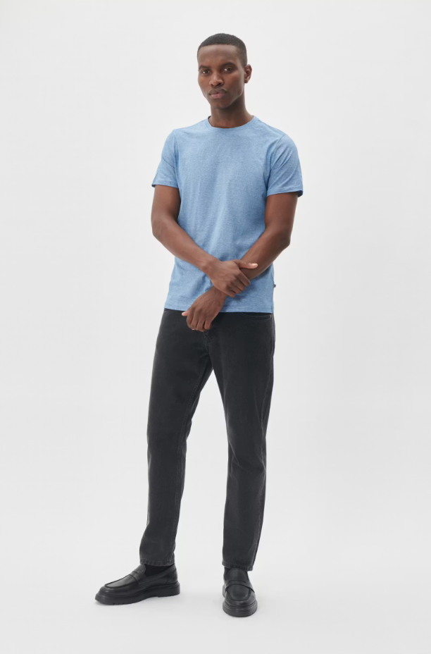 JERMANE MINI STRIPE T-SHIRT "SHARP BLUE"