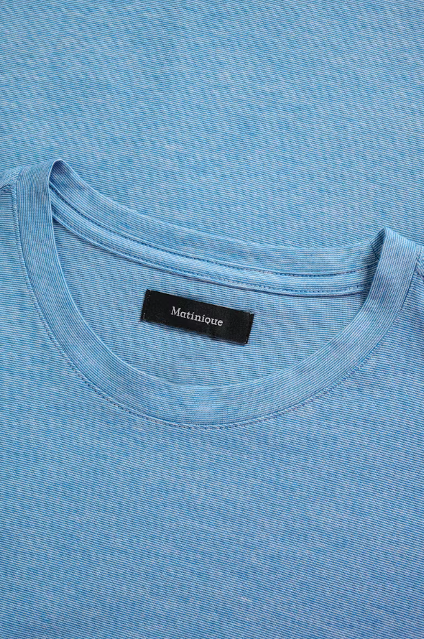 JERMANE MINI STRIPE T-SHIRT "SHARP BLUE"