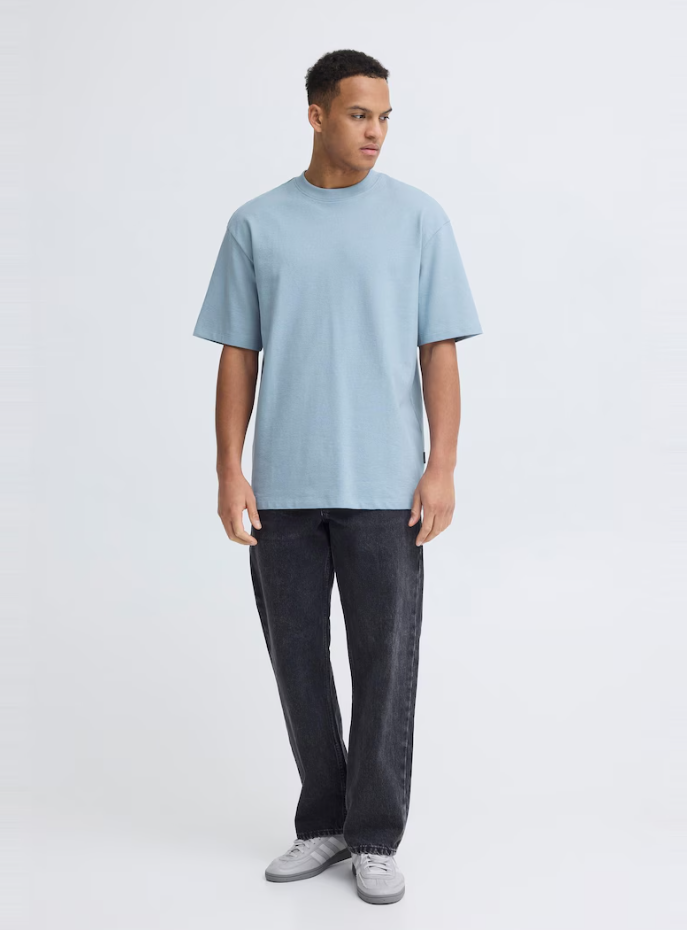 BHKAISER STRUCTURE S/S TEE "FADED DENIM"