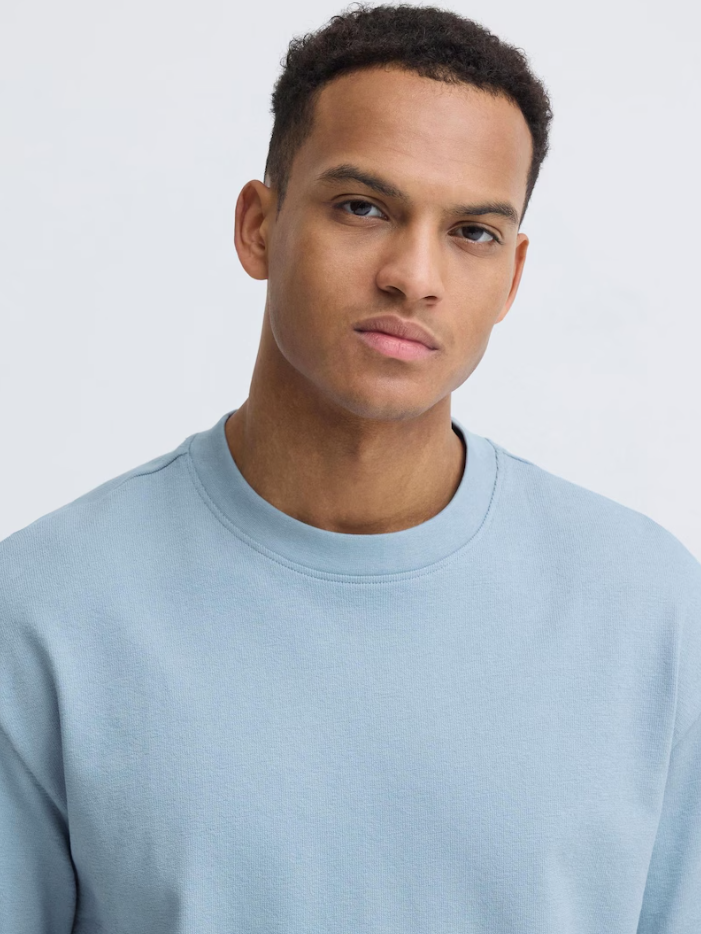 BHKAISER STRUCTURE S/S TEE "FADED DENIM"