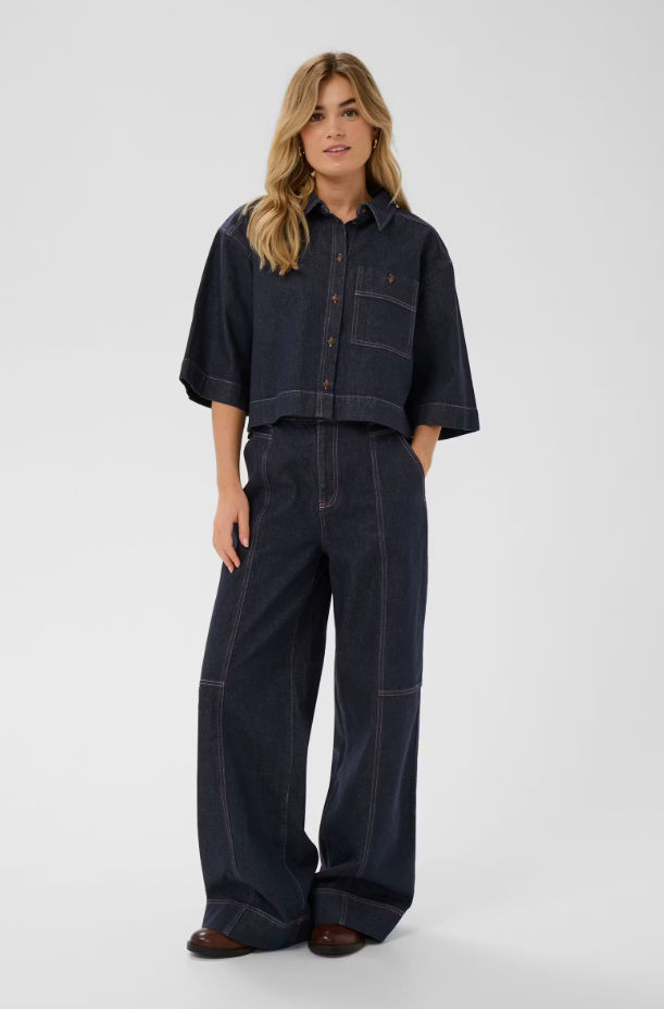 POSEYSZ SHIRT "DARK BLUE DENIM"