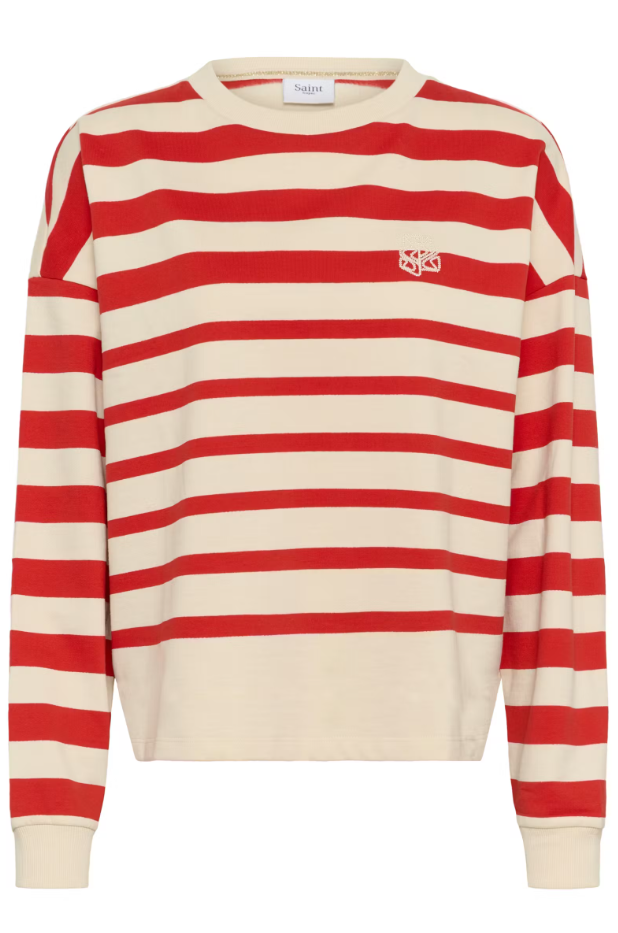 PHILENESZ SWEATSHIRT "VALIANT POPPY IRREGULAR STRIPE"
