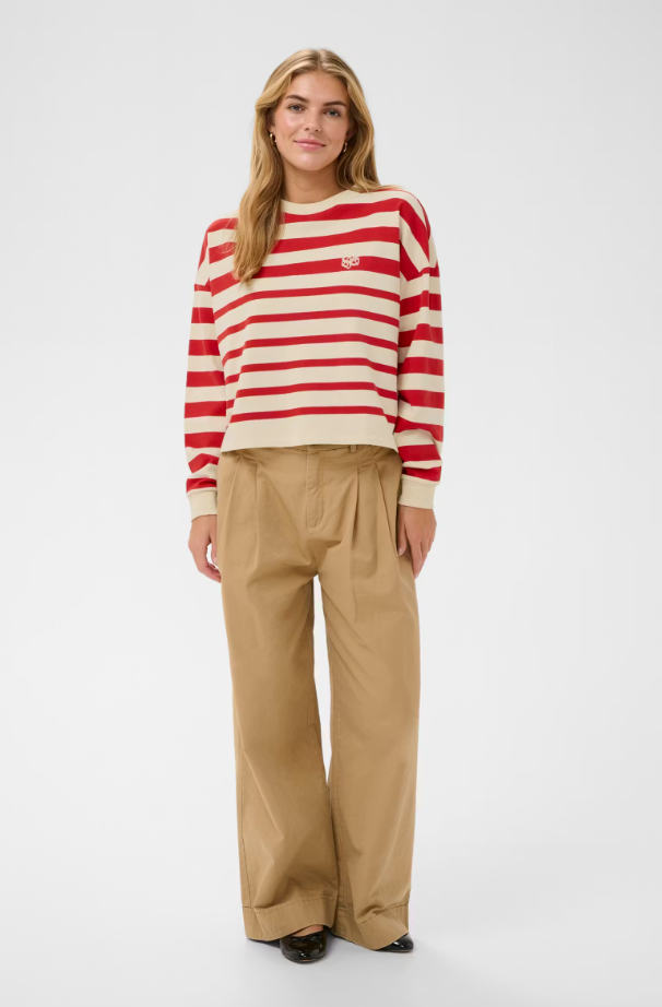PHILENESZ SWEATSHIRT "VALIANT POPPY IRREGULAR STRIPE"