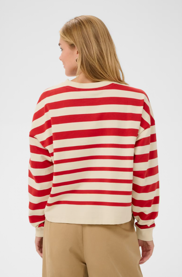 PHILENESZ SWEATSHIRT "VALIANT POPPY IRREGULAR STRIPE"