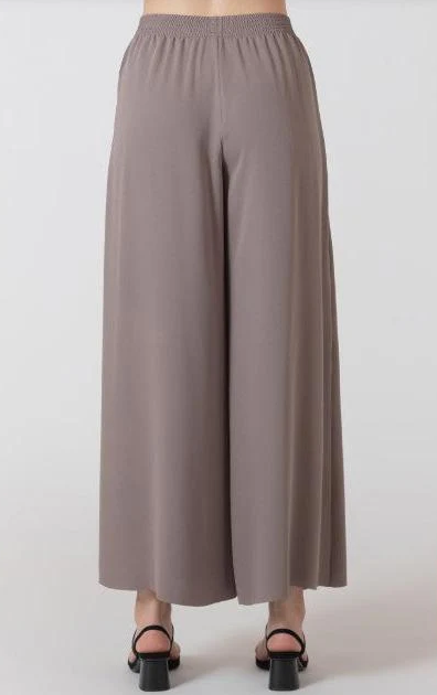 FLOWY WIDE LEG PANTS "SHADOW TAUPE"
