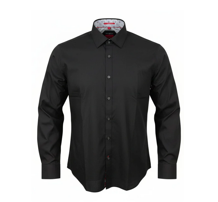 MPRO EASY CARE POLY/COTTON LONG-SLEEVE SHIRT "BLACK"