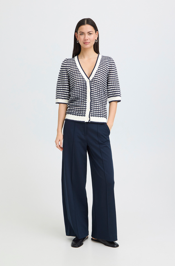 IHARDINA CARDIGAN "BIRCH/TOTAL ECLIPSE"