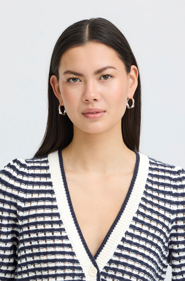 IHARDINA CARDIGAN "BIRCH/TOTAL ECLIPSE"