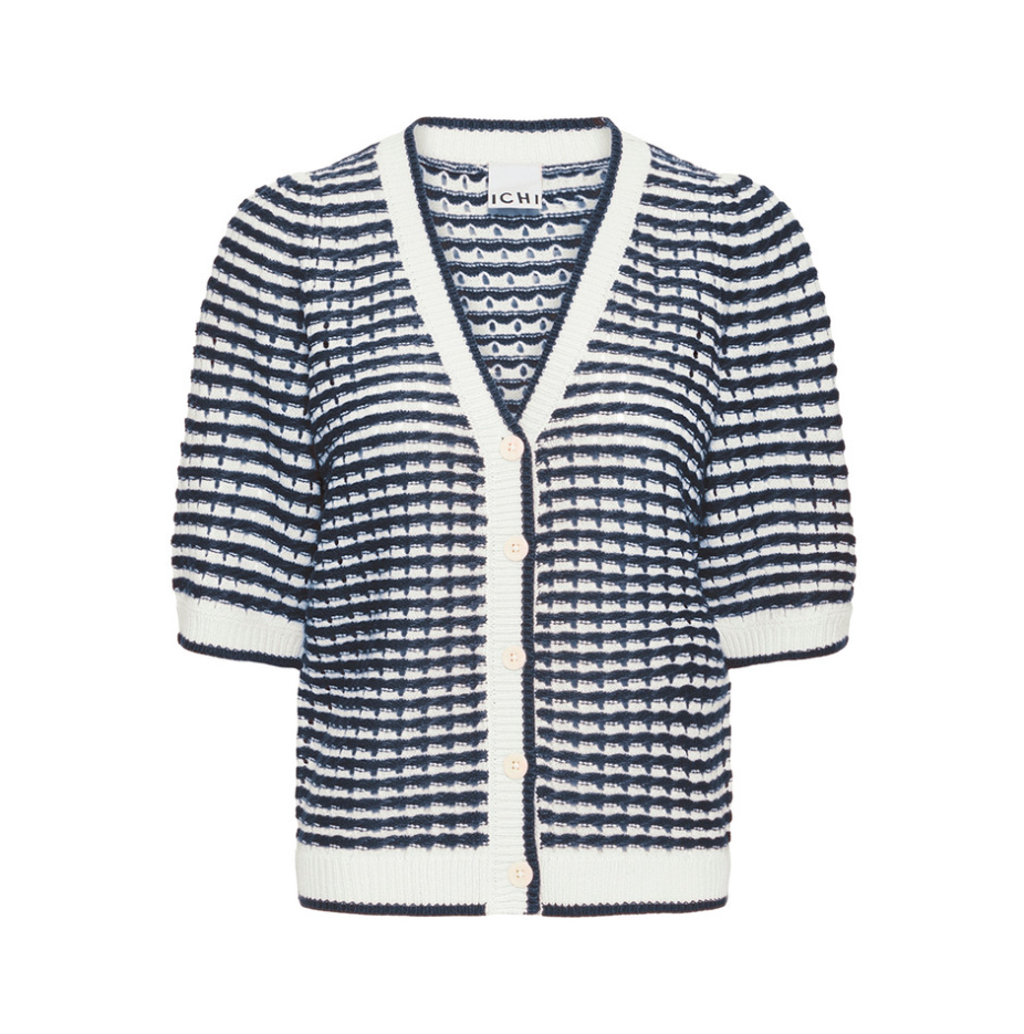 IHARDINA CARDIGAN "BIRCH/TOTAL ECLIPSE"