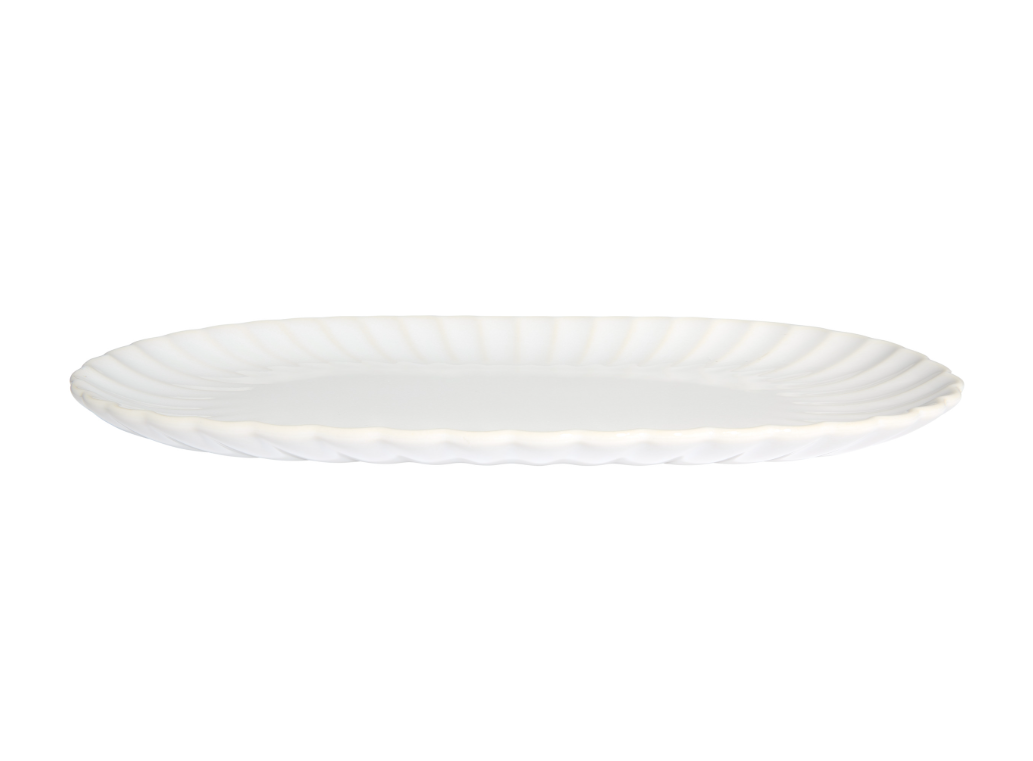 SOLARE OVAL PLATTER - CREAM 33CM