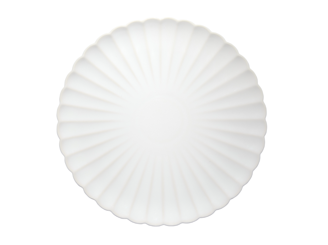 SOLARE ROUND PLATTER - CREAM 33CM