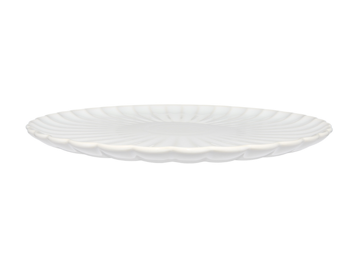 SOLARE ROUND PLATTER - CREAM 33CM