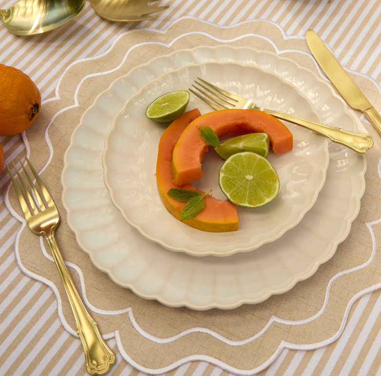 SOLARE DINNER PLATE - CREAM 27CM