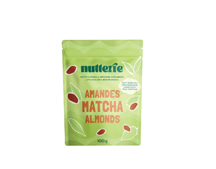 MATCHA ALMONDS 100G