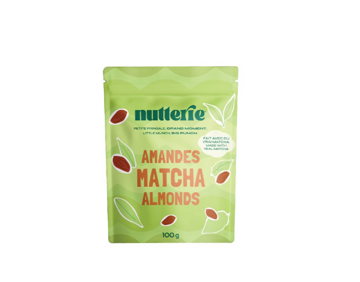 MATCHA ALMONDS 100G