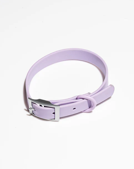 WATERPROOF DOG COLLAR - LARGE, LILAC