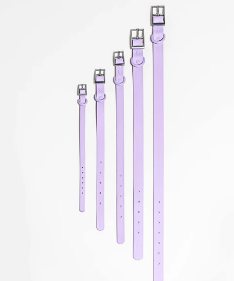 WATERPROOF DOG COLLAR - LARGE, LILAC