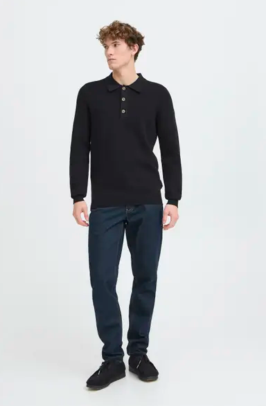 CFABEL MILANO KNIT POLO "BLACK BEAUTY"