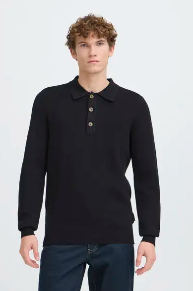 CFABEL MILANO KNIT POLO "BLACK BEAUTY"