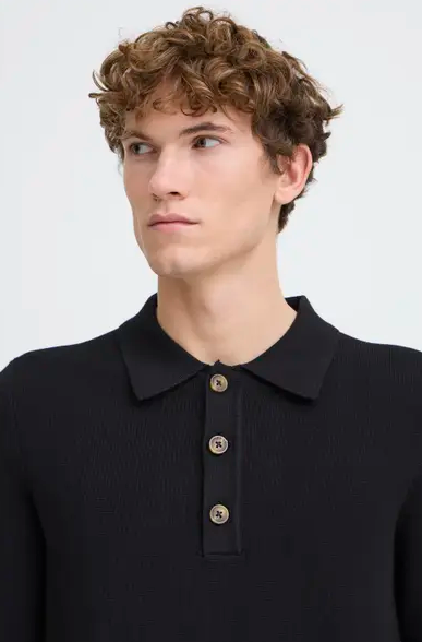 CFABEL MILANO KNIT POLO "BLACK BEAUTY"