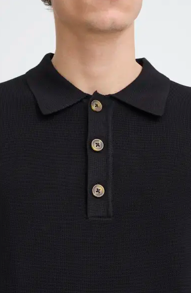 CFABEL MILANO KNIT POLO "BLACK BEAUTY"