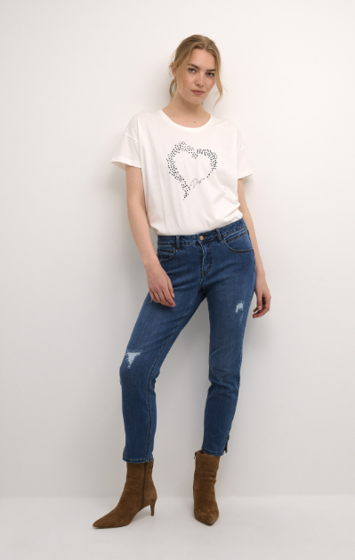 CRJOSEFINE 7/8 JEANS SHAPE FIT - PATCHED INDIGO