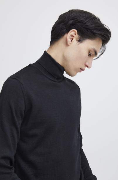 CFKONRAD MERINO ROLL NECK KNIT "BLACK"