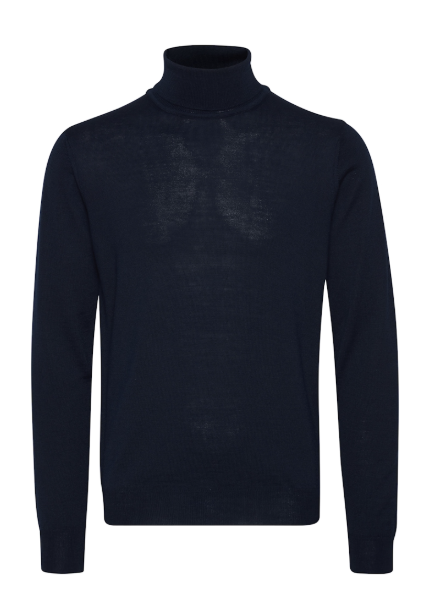 CFKONRAD MERINO ROLL NECK KNIT "NAVY"