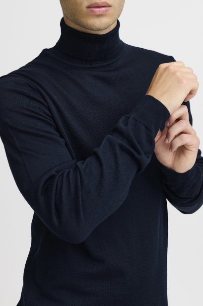 CFKONRAD MERINO ROLL NECK KNIT "NAVY"