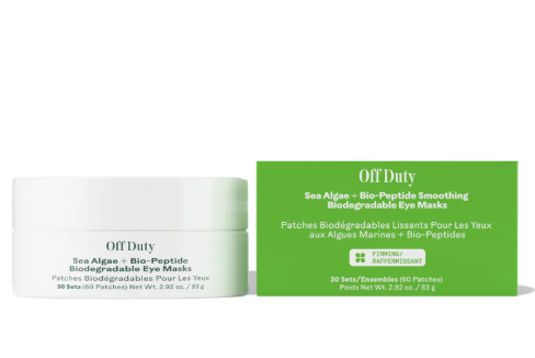 OFF DUTY SEA ALGAE + BIO PEPTIDE SMOOTHING BIODEGRADABLE EYE MASKS