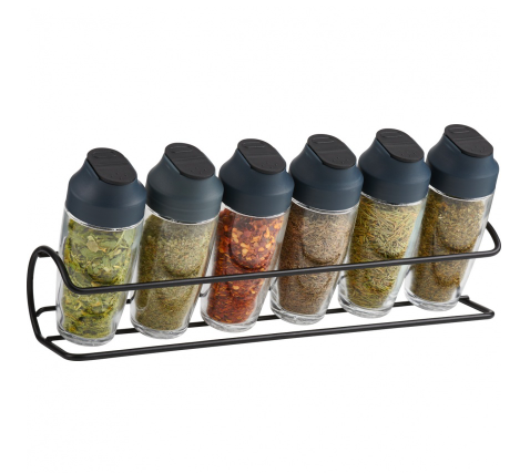 HORIZONTAL SPICE RACK FOR 6 BOTTLES