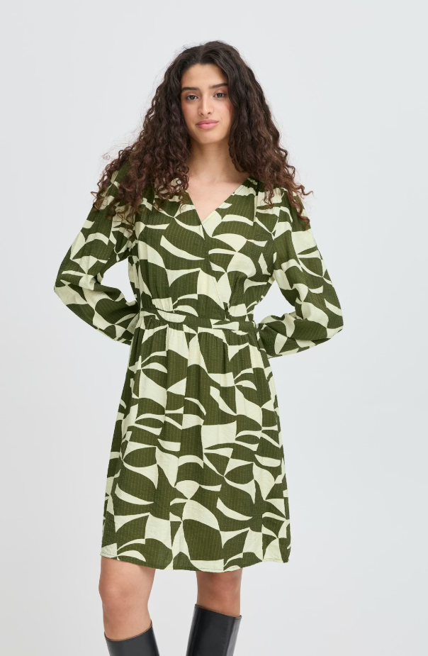 IHLISADORA DRESS "WAVY GRAPHIC"