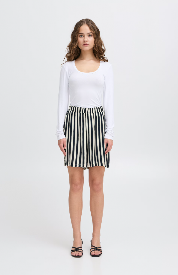 IHMARRAKECH AOP SHORTS "TOTAL ECLIPSE DOTTED STRIPE"