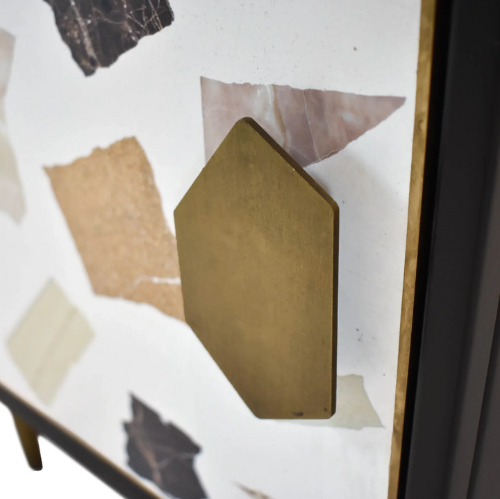 TERRAZO 1 DOOR NIGHTSTAND "WHITE MOSAIC"