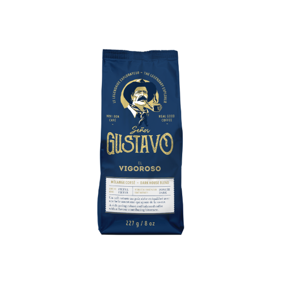 GUSTAVO HOUSE BLEND FULL-BODIED GROUND COFFEE 227G