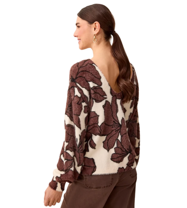 WEAR 2 WAYS SWEATER "SADDLEBROWN"
