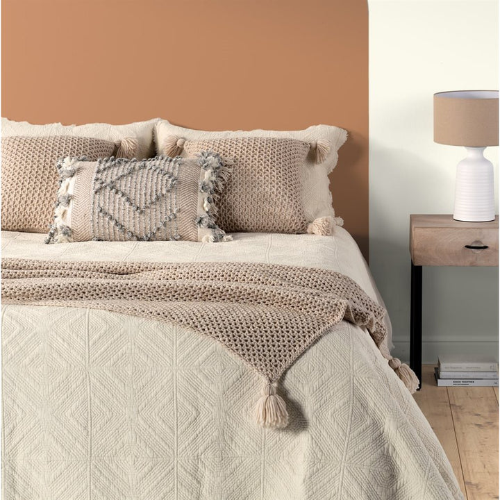 Brunelli Stone Washed Natural Quilted Duvet Cover Double/Queen