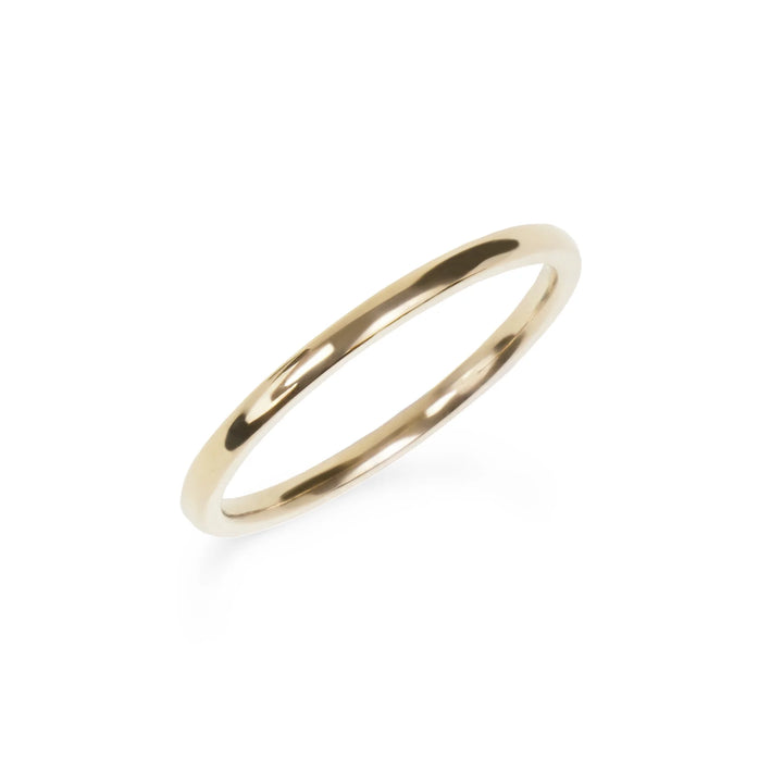 Mia Plain Stacking Ring Gold Size 6