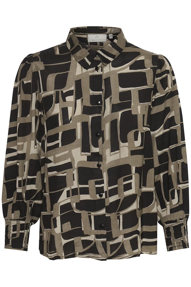 KATANYA SHIRT - BLACK/BEIGE