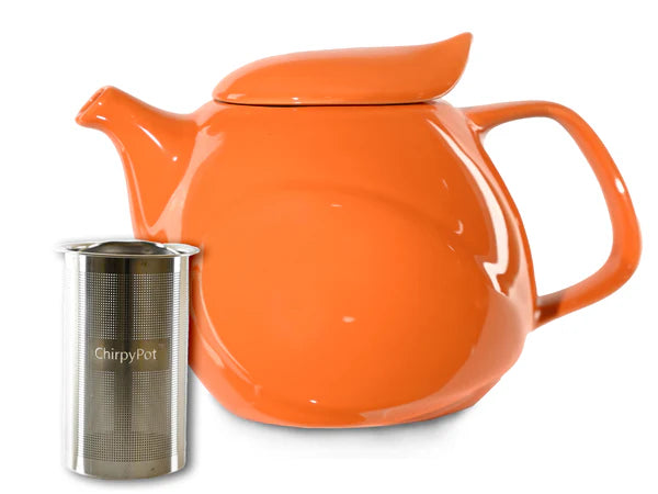 CHIRPYPOT TEAPOT - TANGERINE
