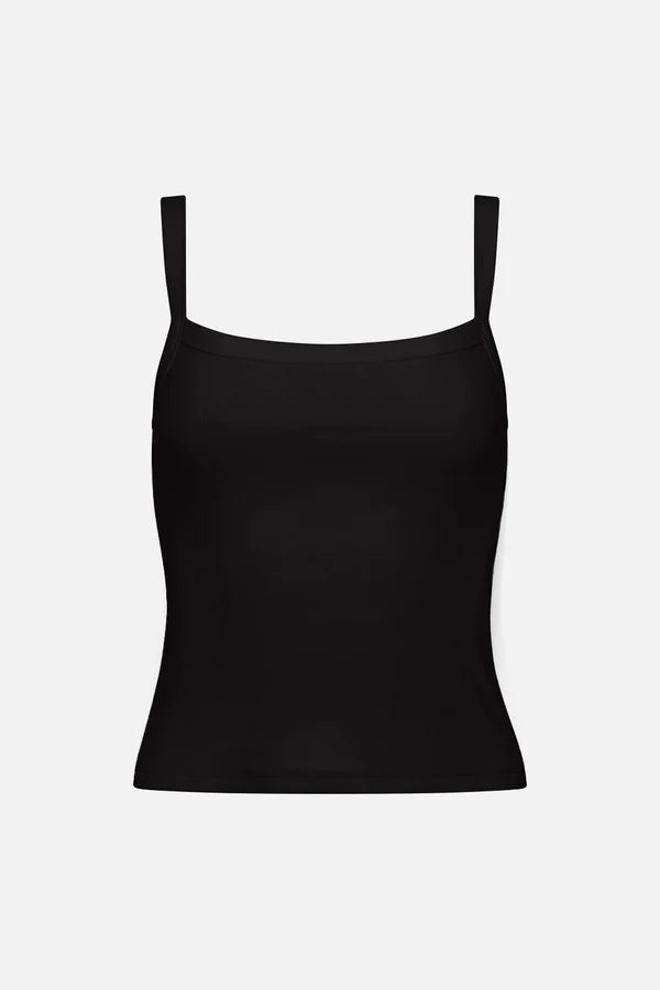 SOLENE SEXYBACK TANK "BLACK"
