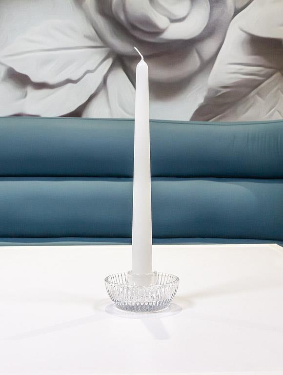 RIBBED ROUND TAPER HOLDER 3.25&