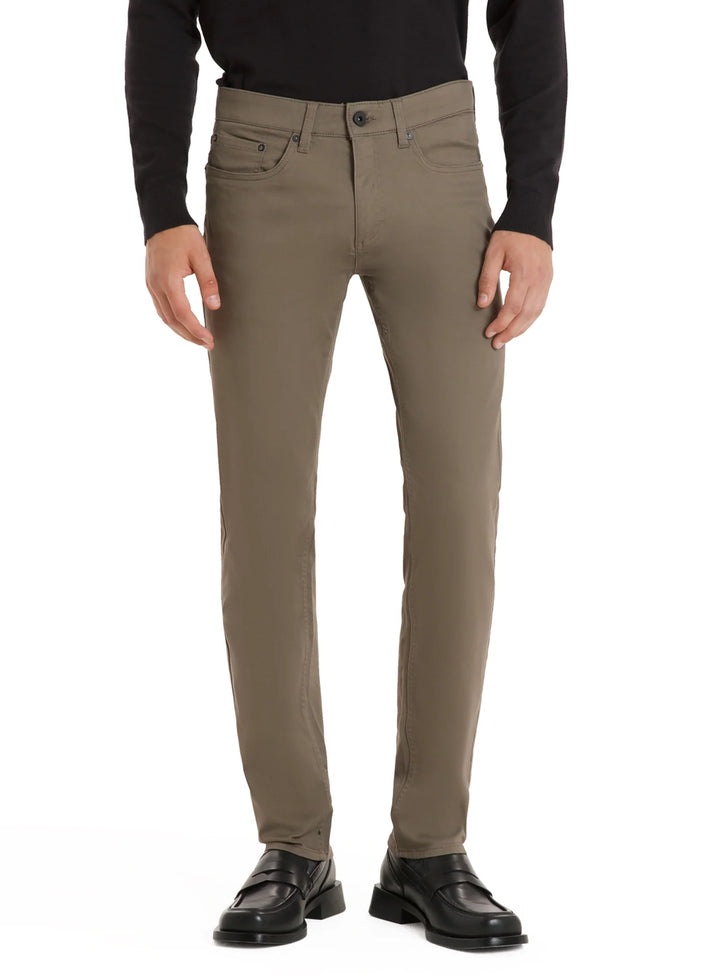 JEFFREY - COTTON SATEEN TROUSERS "TAUPE"