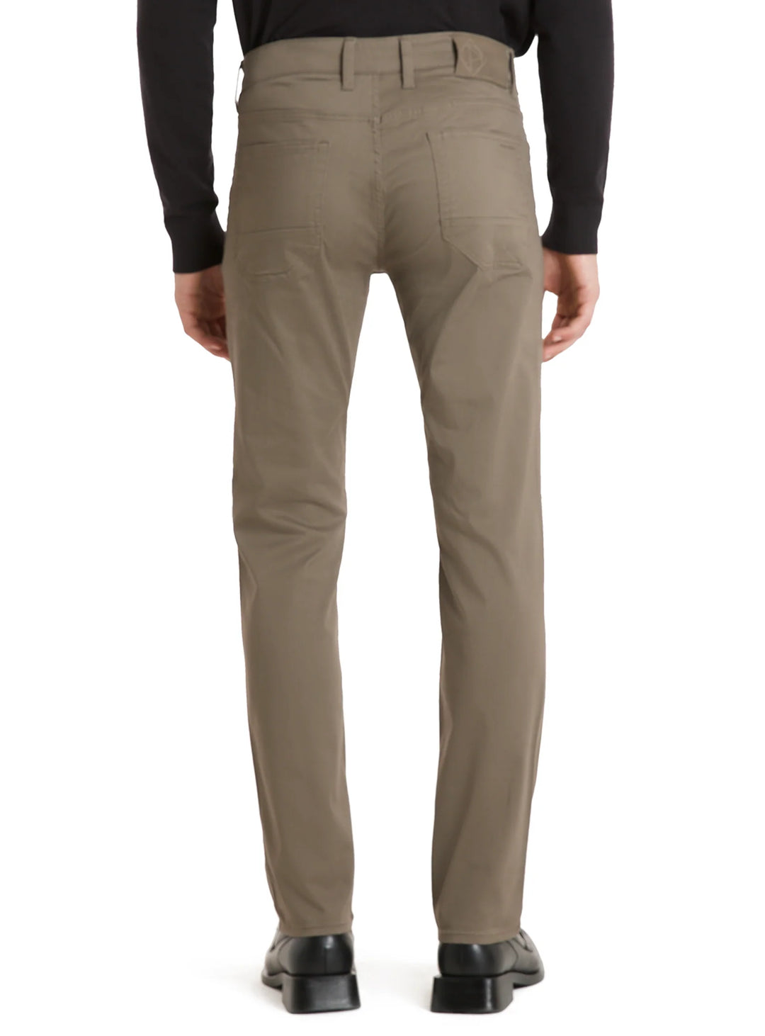 JEFFREY - COTTON SATEEN TROUSERS "TAUPE"