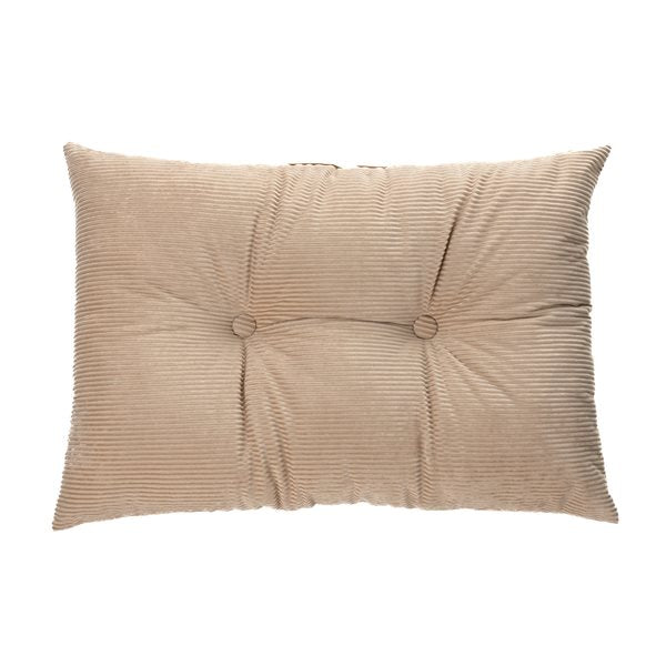 CORDUROY TAUPE OBLONG DECORATIVE PILLOW 16X24