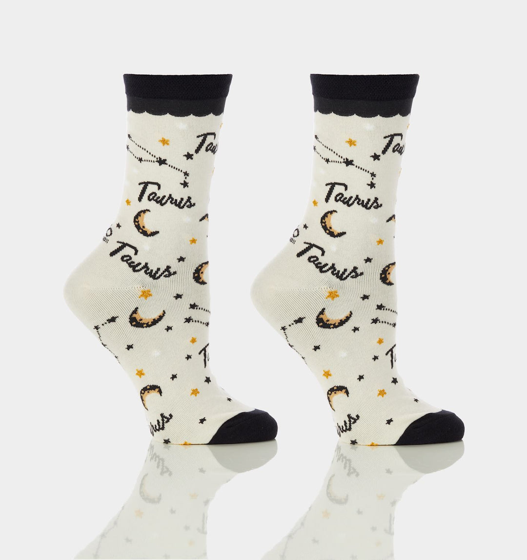 ASTROLOGICAL TAURUS CREW SOCKS