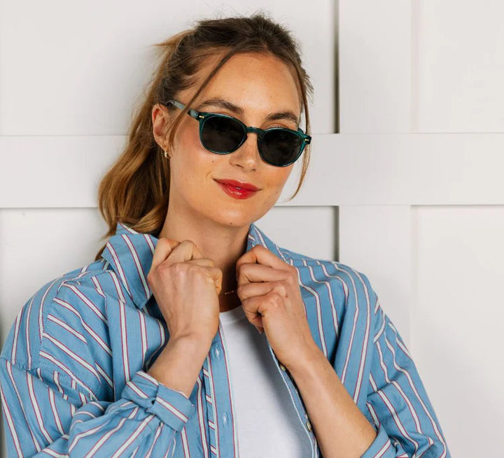 BOHO POLARIZED SUNGLASSES - TEAL